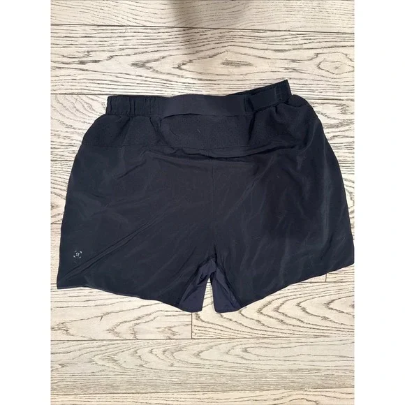 Lululemon Tracker Shorts Womens Medium Black Lined Running Athletic Gym - Picture 1 of 10